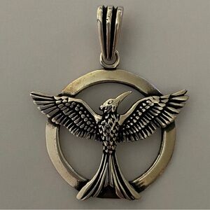 925 Sterling silver eagle unisex pendant